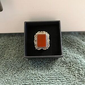 Sterling Silver Carnelian Ring